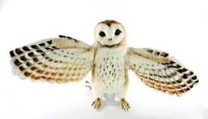 Barn Owl Hand, Glove Puppet Plush Soft Toy, Hansa 8396. Bird of Prey Lover Gift. - Picture 1 of 12