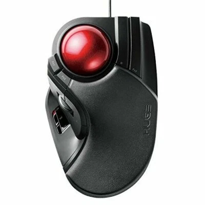 Elecom trackball mouse Ootama 8 button tilt function black  M-HT1URXBK - Image 1 of 4
