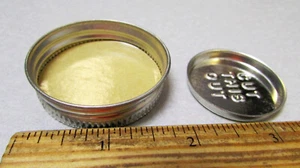 vintage 1940s 1 or 2 Gallon oil or lubricant tin can metal 1.75 inch cap & plug - Picture 1 of 6