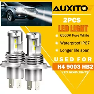 2x H4 9003 HB2 Super Bright CSP LED Headlight Kit High Low Beam Bulb White 6000K - Picture 1 of 12