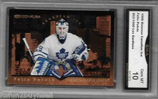 96-97 DONRUSS CANADIAN ICE FELIX POTVIN LES GARDIENS GRADED GMA 10 GEM MT