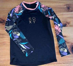 BRAND NEW GIRLS ROXY GOLD FLORAL LONG SLEEVE SUN SHIRT - Foto 1 di 4