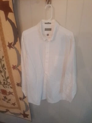 Camisa Oxford John Bartlett para Hombre (17.5 34/35) Blanca con Botones/Bolsillo para Cuello Foto 1 de 4