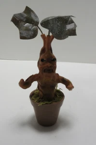 Tronco Magico - Statua Pianta Statuina Mandragora in Vaso - Foto 1 di 6
