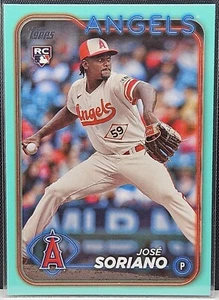 2024 Topps Series 1 Jose Soriano Aqua Parallel Fanatics Esclusiva RC - Angeli - Foto 1 di 2