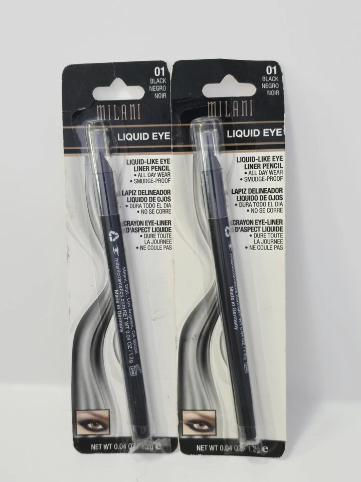 MILANI Liquid Eye Like 01 Black.New Carded. QTY:2 - Image 1 of 3