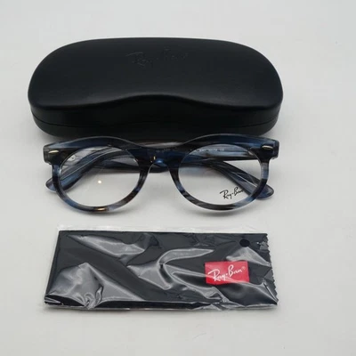 NEW Ray-Ban Wayfarer Oval  Transparent Blue Color Reactive Eyeglasses Frames  - Image 1 of 4