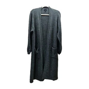 Torrid Womens Gray Longline Cardigan Sequin Detail Open Front Size 1 - Bild 1 von 12