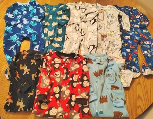 Jungen Fleece Pyjama Paket Fuß Carter's 2T 8 Paar - Bild 1 von 17
