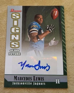 2006 Bowman Signs of the Future #SF-ML Marcedes Lewis Rookie Card handsigniert - Bild 1 von 2