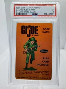 1965 WHITMAN HASBRO RULE CARD GAME PSA 5 RULES USA SOLDIER VINTAGE GI JOE - Picture 1 of 3