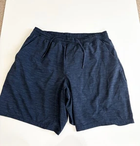 Pantalones Cortos Atléticos Lululemon Hombre Azul Jaspeado Talla XXL Forrados - Imagen 1 de 10
