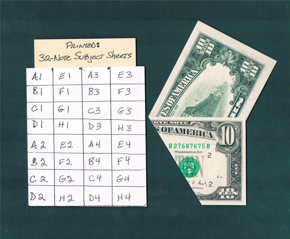 $10.00 1990 Federal Reserve BB-Block MAJOR "Pre-SHEET FOLDOver"~CHOICEcu &Epq.!! - Image 1 of 1