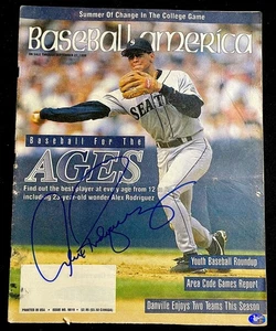ALEX RODRIGUEZ Autograph -signed Baseball America magazine -MARINERS! -AROD COA! - Picture 1 of 6