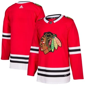 Nueva camiseta roja Adidas Pro Home auténtica en blanco de los Chicago Blackhawks para hombre S 46 - Imagen 1 de 3