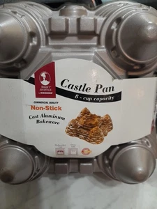 Castle Cake Pan NWT  Non Stick Aluminum Bakeware 8-cup Capacity - Picture 1 of 7