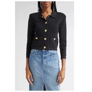 L'AGENCE Osiris Knit Jacket Size Small - Picture 1 of 13