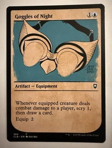 MTG Goggles of Night (Showcase) - Battle for Baldur's Gate (CLB) Common NM #384 - Picture 1 of 1