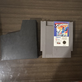 SEGA Superman Nintendo NES Game Cartridge w/ Black Dust Sleeve
