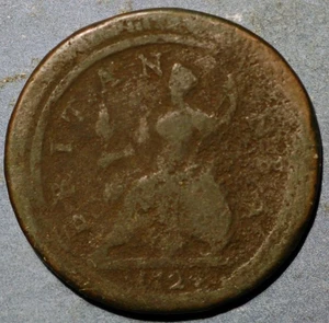 Great Britain 1/2 Penny 1724 George I KM# 557 - Picture 1 of 2