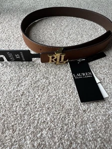 Lauren by Ralph Lauren Women’s Dark Brown/ Tan Reversible Belt 30 XS RRP£109 - Picture 1 of 4