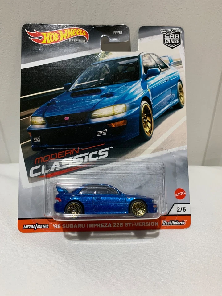 Hot Wheels Car Culture Modern Classics 98 Subaru Impreza 22b STI Blue 2020