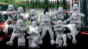 Star Wars Legions Miniatures - Remnant Regime Wetland Strike Troopers - Picture 1 of 2