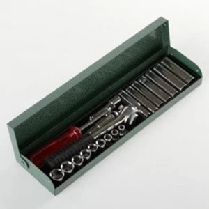 22 Piece 1/4" Drive Metric Size Socket Ratchet Wrench Tool Set - Picture 1 of 1