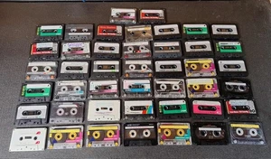 Lot of 44 USED Audio Blank Cassette Tapes Various Memorex Maxell Sony TDX - Picture 1 of 9