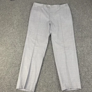 Canali Anzughose Herren EU 58 R grau Nadelstreifen 100 % Wolle vorne flach 40 x 32 - Bild 1 von 10