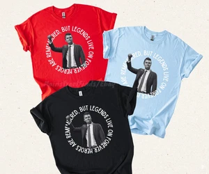Charlie Kirk Memorial T Shirt Rest In Peace RIP Conservative Tee Shirt - Picture 1 of 5