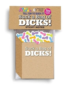 Suck a Bag of Dicks Sticky Notes – Funny Adult Gag Gift Office Humor Pad - Picture 1 of 1