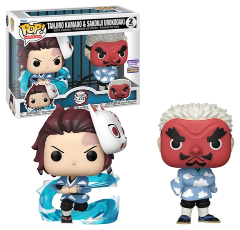 Funko POP! Two Pack Animation Demon Slayer #70861 Tanjiro and Sakonji - 2023 San Cover