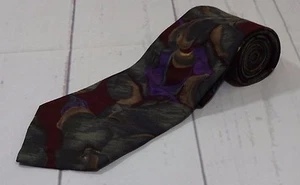 Corbata Etienne Aigner Estampado Floral Color Mezclado 59" Largo - Imagen 1 de 4