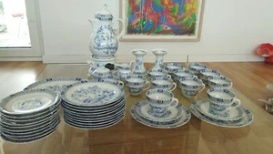 China Blau Bavaria Kaffeeservice mit 42 Teile - Bild 1 von 8