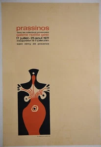 Prassinos Affiche 1971 Galerie Noëlla Gest - Saint Rémy de Provence - 65.5 x 45 - Picture 1 of 4