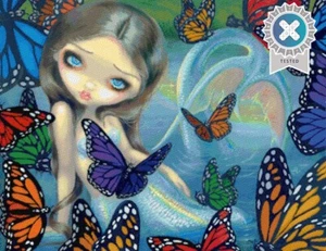 Jasmine Becket Griffith Halcyon Mermaid Cross Stitch Chart, Pattern Keeper File - Picture 1 of 9