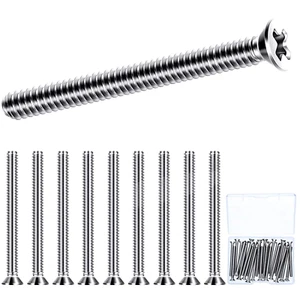 30 Pack Extra Long Outlet Screws: 6-32 X 1-1/2" Machine Screws For Wonky Outlets - Picture 1 of 6