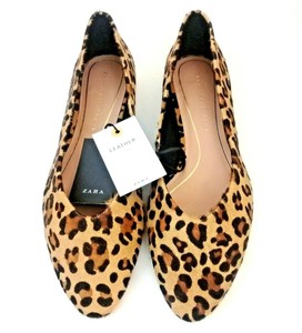Las mejores ofertas en Zara mujer Animal Print Ballet Flats | eBay