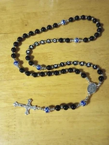 Personalized Rosary Beads Crucifix with Name * Prayer Beads * Baptism * Custom - Picture 1 of 12