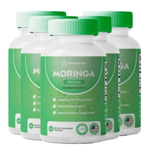 1/2/3/5Pcs Moringa Powder Capsules - 800mg of Pure Nutrient -60 Capsul - Picture 1 of 12
