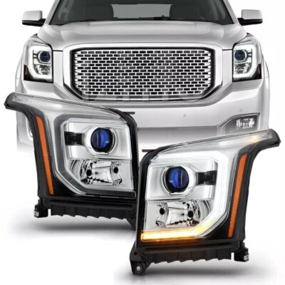 Faros proyectores LED DRL halógenos para GMC Yukon XL 2015-2020 [estilo OEM] lámparas Foto 1 de 4
