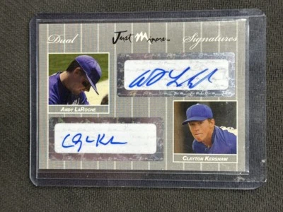 Clayton Kershaw Andy LaRoche 2007 Just Minors Dual Signatures Auto LAD # 19/25 - Image 1 of 2