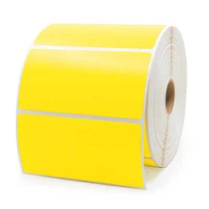 Zebra Yellow Labels 4" x 2" (LV-10010031Y) - Picture 1 of 4