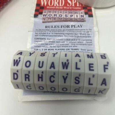 Word Spin Hand-Held Word Game Travel Game w Carrying Bag - Image 1 of 4