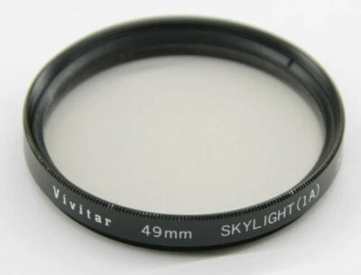 Vivitar - 49mm Skylight 1A Lens Filter - Fair Glass - Used - W652 - Image 1 of 2