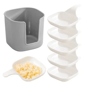 6pcs Sushi Soy Sauce Wasabi Dipping Dish Plates With Storage Box Mini Plates - Picture 1 of 12