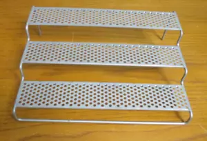 Metal 3-Tier Free Standing Shelf Rack - 3 5/8" h x 12" l - Picture 1 of 6