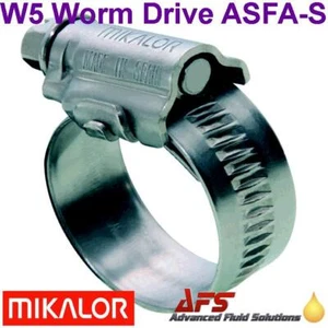 Abrazadera de radiador de acero inoxidable Mikalor W5 clip de tubo de accionamiento helicoidal Reino Unido - Imagen 1 de 33