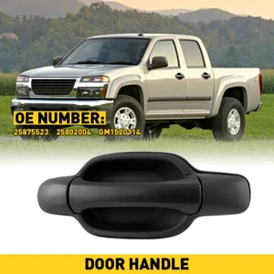 Rear Left Exterior Side Door Panel Handle Black ForChevrolet Colorado 2004-2012 - Picture 1 of 10